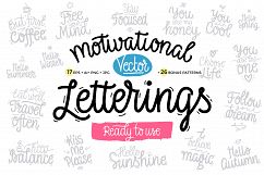Motivational Vector Letterings Product Image 1