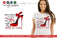 Dear Santa I&#039;ve been naughty DXF SVG Cut Ready File Product Image 1