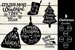 Christmas Quotes svg cutting files | quotes svg cutting file Product Image 1