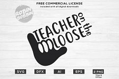 Teacher On The Loose Design SVG DFX EPS PNG AI Product Image 1