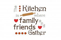 Friends and Family Embroidery Design Saying Product Image 1