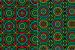 Granny Square Patterns on Black Product Image 4