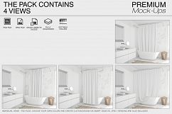 Shower Curtain Mockup Pack Product Image 9