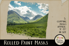 Clipping Masks - Rolled Paint Photoshop Masks &amp; Tutorial Product Image 4