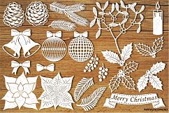 Christmas Decorative Elements SVG files Product Image 1