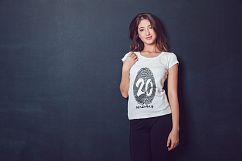 20 Top Girls T-Shirt Mock-Up Product Image 11