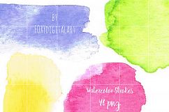 Watercolor Splotches Blob Clipart Product Image 3