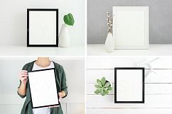 10 Poster &amp; Picture frame mockups, White &amp; Black frames Product Image 4