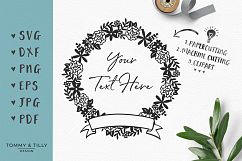 Blank Garland - SVG EPS DXF PNG PDF JPG Cutting File Product Image 1