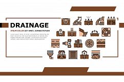 Drainage Water System Landing Header Vector Product Image 1