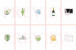 40 Instagram Story Highlights Icons in COLOUR, Hand Drawn Product Image 5