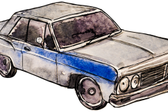 Watercolor cars Product Image 3