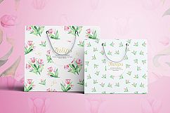 Tulips Watercolor Floral Bundle Product Image 10