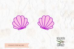 Mermaid tail, mermaid clam bra in SVG,DXF, PNG,EPS formats Product Image 2