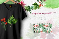 Autumn ornament PNG watercolor leaves set Product Image 3