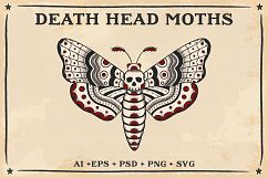 Death Head Moth Vector Design Product Image 4