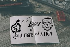 Lion and tiger logo Product Image 1