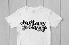 Christmas Blessings - Christmas SVG EPS DXF PNG Cutting File Product Image 2