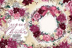 Burgundy Christmas design Product Image 2