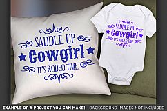Saddle Up Cowgirl It&#039;s Rodeo Time SVG - Cute Shirt - 1088 Product Image 2