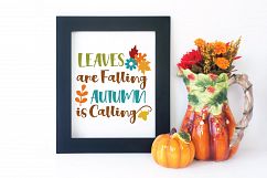 Leaves are Falling SVG - Fall SVG Cut File - DXF EPS PNG JPG Product Image 3