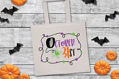 October 31st SVG Cut File - Halloween SVG DXF EPS PNG Product Image 8