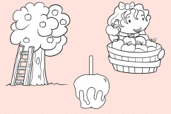 Apple Harvest Digital Stamps Product Image 5