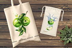 Green Apple. Watercolor collection Product Image 7