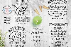 Bible Verse &amp; Scripture Bundle Cutting Files SVG, DXF, PNG Product Image 2
