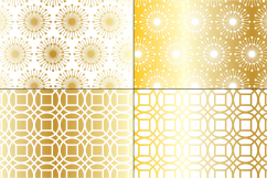 Gold White Mod Geometrics Product Image 3