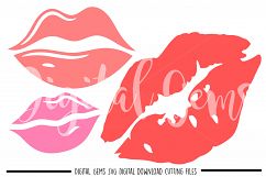 Lips SVG / PNG / EPS / DXF files Product Image 1
