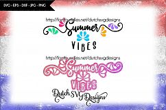 2 Text cutting files Summer Vibes, in Jpg Png SVG EPS DXF for Cricut &amp; Silhouette, summer svg, summer vibes svg, summer love svg, cricut svg Product Image 4