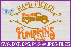 Rustic Hand Picked Pumpkins SVG for Cricut &amp; Silhouette Product Image 3