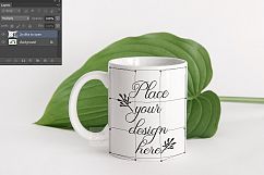 Coffee cup mockup modern template minimal neutral mock up Product Image 2