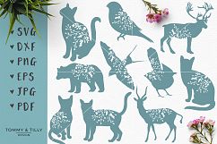 Animal Silhouettes Mega Bundle - SVG DXF PNG EPS JPG PDF Cut Product Image 4