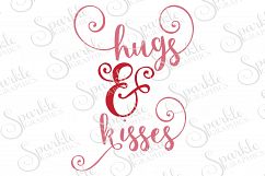 Hugs And Kisses Cut File | SVG, EPS, DXF, PNG Product Image 1