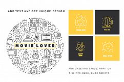 Movie Genre - editable line icons Product Image 7
