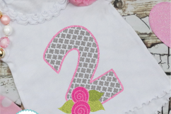 Second Birthday Quatrefoil and Roses Product Image 2