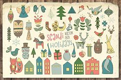 Scandi Holidays Vector Pack Product Image 1