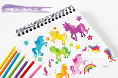 Unicorns and Rainbows graphics and illustrations Product Image 3