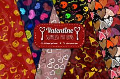 24 Valentine Seamless Patterns Product Image 1