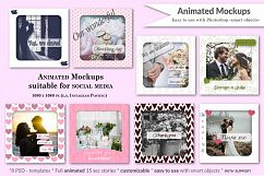 MOCKUP - Animated social media templates - Wedding theme Product Image 1