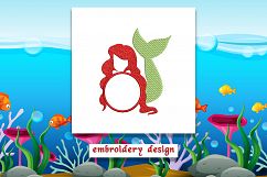 Mermaid Monogram Embroidery design Product Image 1