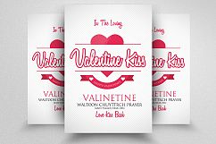 Valentines Day Kiss Flyer Product Image 1
