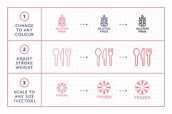 Line Icons - Food Packaging Product Image 4