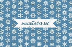 snowflakes vector set Product Image 1