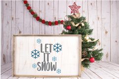 Let it Snow SVG Cut File - Christmas SVG Product Image 3