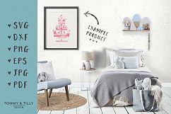 Cupcake Stand - SVG DXF PNG EPS JPG PDF Cutting File Product Image 2