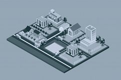 Isometric City Illustration 09 Product Image 1