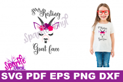 SVG, svg files, Goat, Goat face, Goat svg, Goat art, funny goat, goat shirt, goat gift, files for cricut, printable, goat pdf, goat shirt for woman Product Image 2